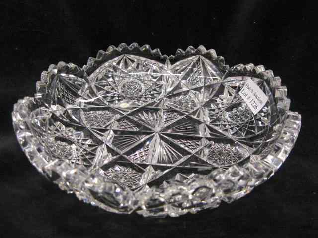 Appraisal: Libbey Cut Glass Dish signed brilliant period '' chips