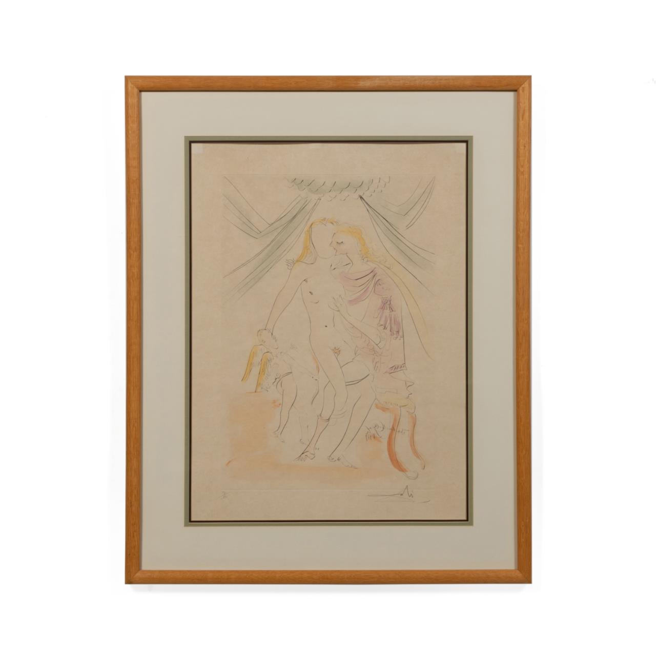 Appraisal: DALI VENUS MARS ET CUPIDON FIGURAL ETCHING Salvador Dali Spanish