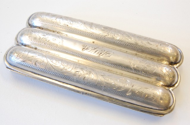 Appraisal: STERLING SILVER CIGAR HOLDER