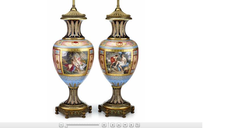 Appraisal: Pair of large Royal Vienna vases late th century