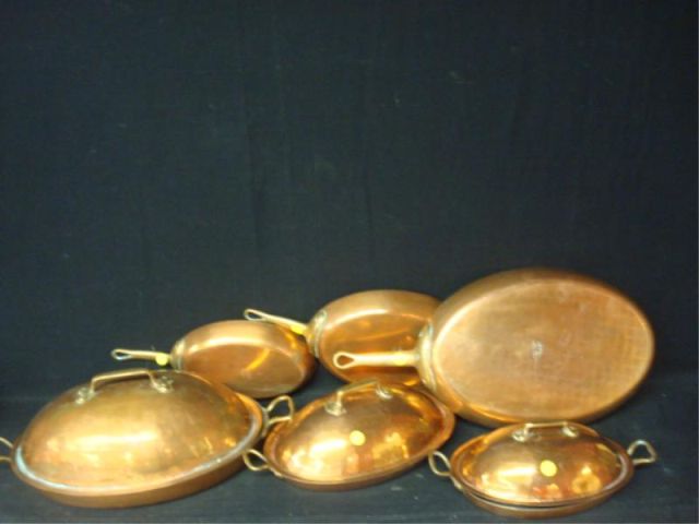 Appraisal: Lot of antique copper items Assorted cooking items From a