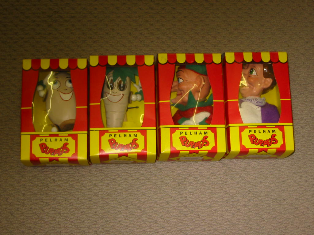 Appraisal: Four Pelham puppets Mr Potato Mr Punch Mrs Judy Mr