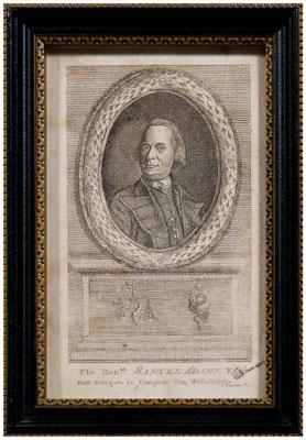 Appraisal: Samuel Adams engraving quot The Hon ble Samuel Adams Esq