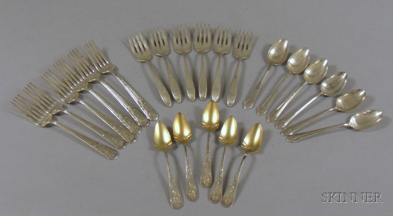 Appraisal: Group of Sterling Silver Flatware a set of six Alvin