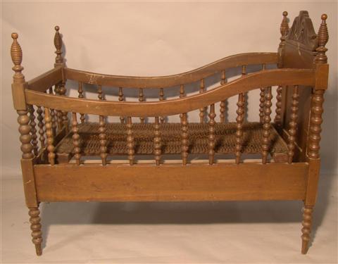 Appraisal: VICTORIAN MAHOGANY BABY CRIB