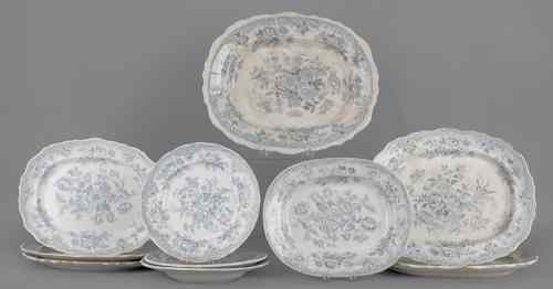 Appraisal: Collection of Staffordshire th c in the Asiatic Pheasants pattern