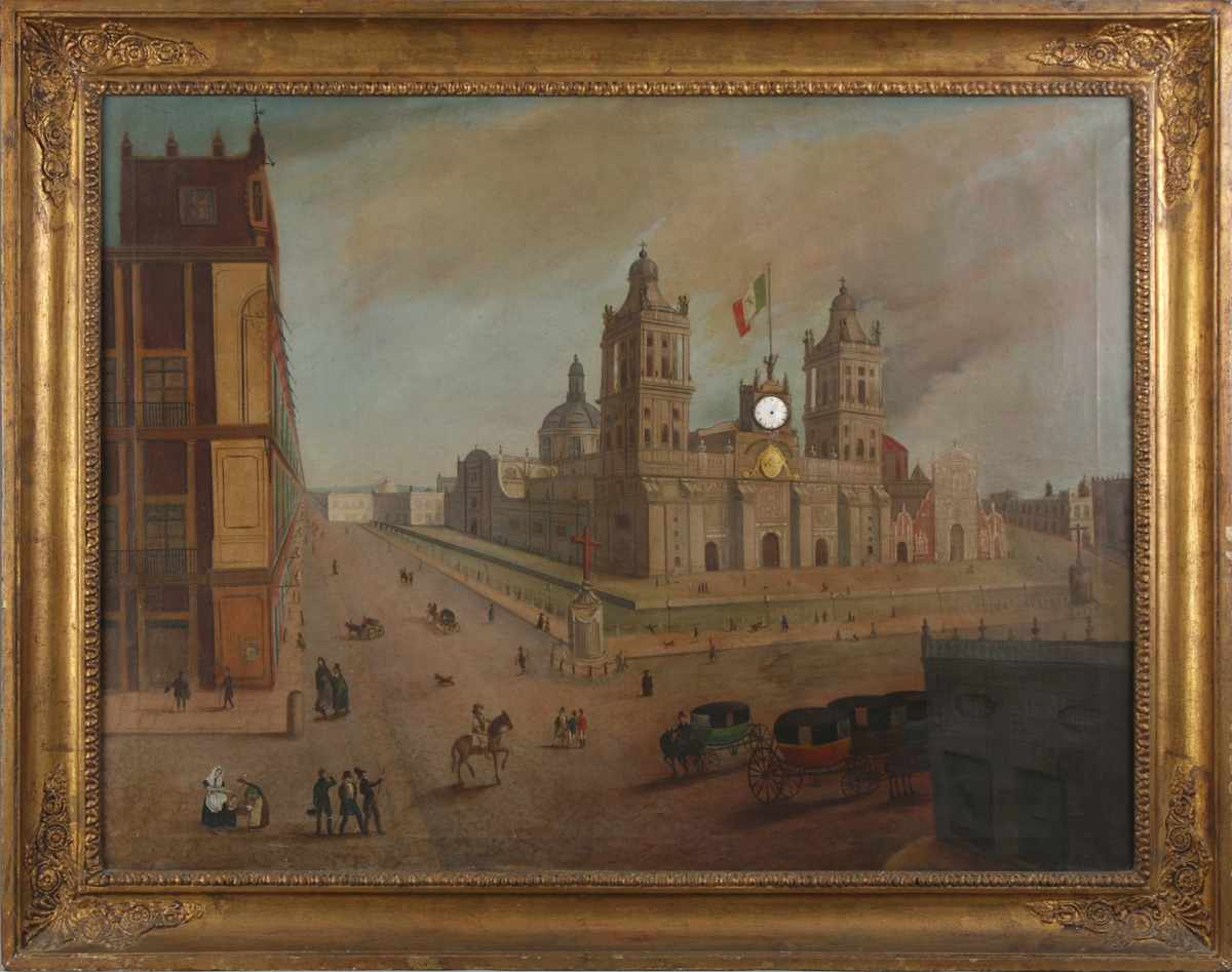 Appraisal: th Cent Painting of a European Street scene O C