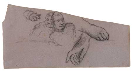 Appraisal: PAUL GAUGUIN French - Sheet of Studies with Heads and