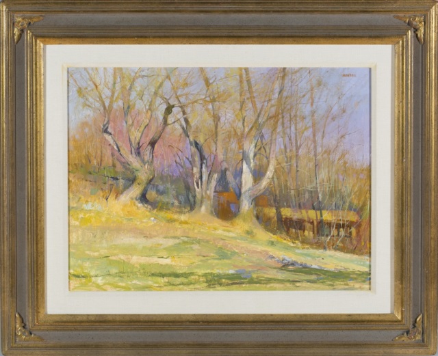 Appraisal: Albert George Handell American b Untitled Landscape Oil on Canvas