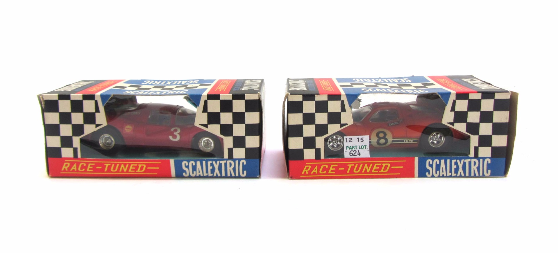 Appraisal: Five vintage Scalextric racing cars comprising C Porsche C Lotus