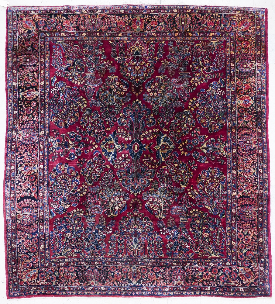 Appraisal: Semi Antique Persian Sarouk Oriental Rug ' ''x ' ''