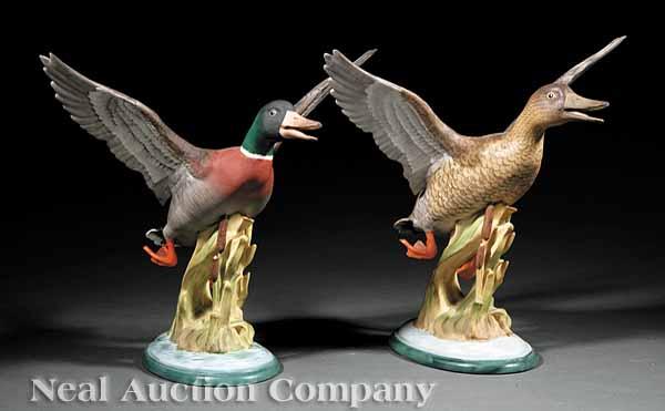 Appraisal: A Pair of Boehm Porcelain Mallard Male and Female Figures