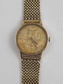 Appraisal: A carat gold gent's wrist watch by Acurist on a