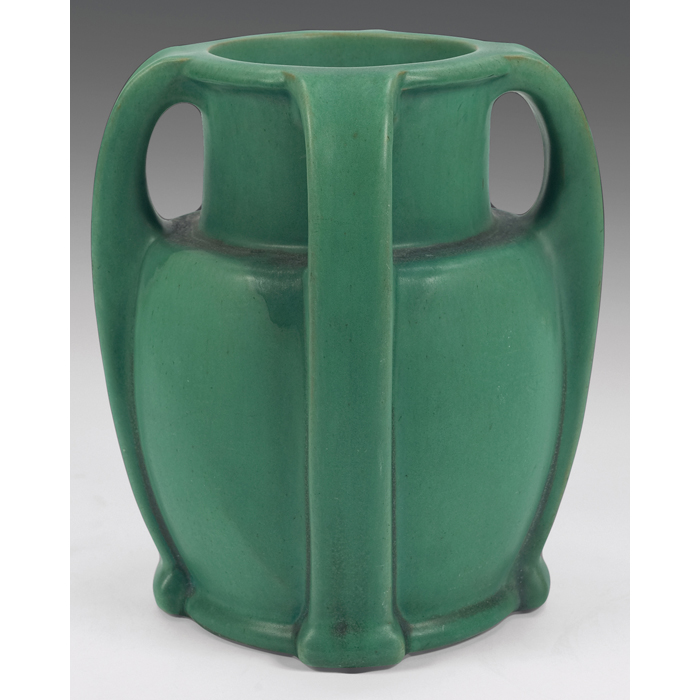 Appraisal: Teco vase shape A designed by J K Cady green