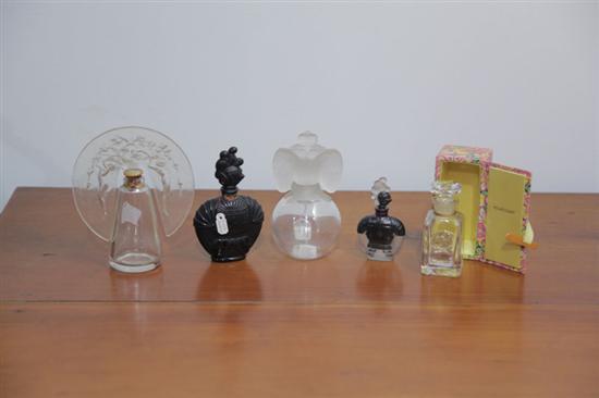 Appraisal: FIVE PERFUME BOTTLES DORSAY CIRO AND HOUBIGANT Including one D'Orsay