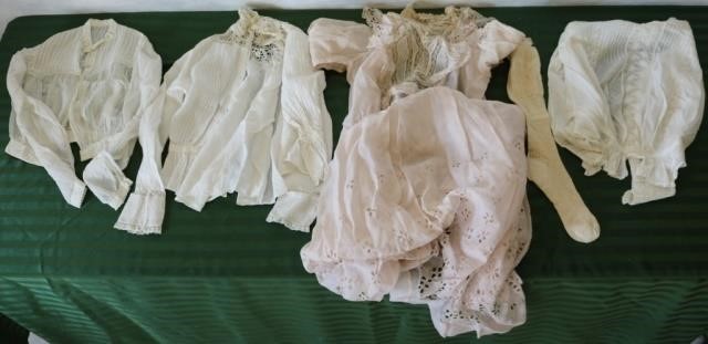 Appraisal: PIECE WOMEN'S CLOTHING LOT EARLY TH CTO INCLUDE BLOUSES PAIR