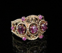 Appraisal: An Impressive Ladies' Ring Set With Rubies An impressive K