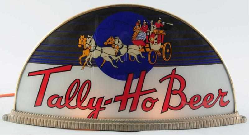 Appraisal: Tally Ho Beer Large Gillco Light-Up Sign Extremely rare and