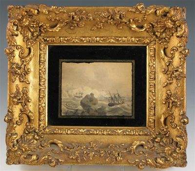 Appraisal: Circle of William Payne A Shipwreck Sailing boats A pair