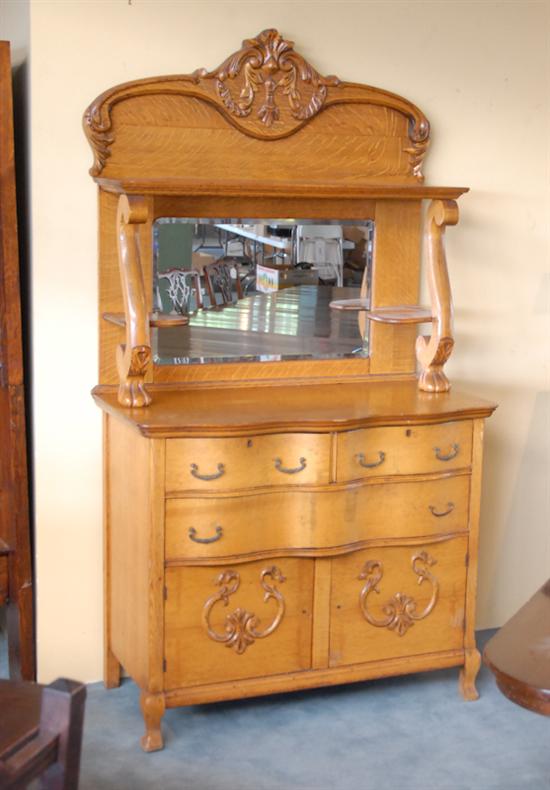 Appraisal: A L th E th C Oak Sideboard with Mirror