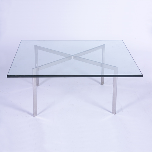 Appraisal: MIES VAN DER ROHE KNOLL Barcelona coffee table with square