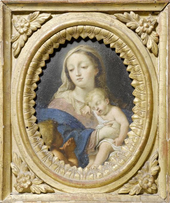 Appraisal: ITALY TH C The Virgin with Child and Saint John