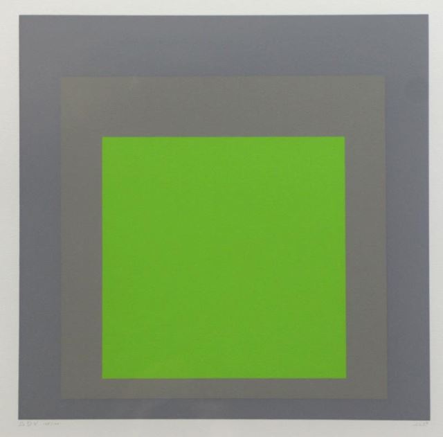 Appraisal: ALBERS Josef Color Silkscreen ADV Initialed and dated lower right