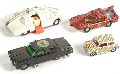 Appraisal: Dinky and Corgi a group of Television and Novelty Vehicles