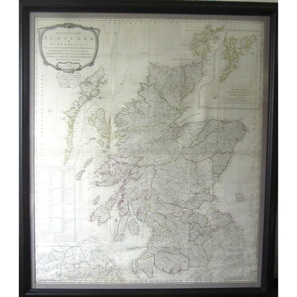 Appraisal: CAMPBELL LIEUTENANT A NEW AND CORRECT MAP OF SCOTLAND OR