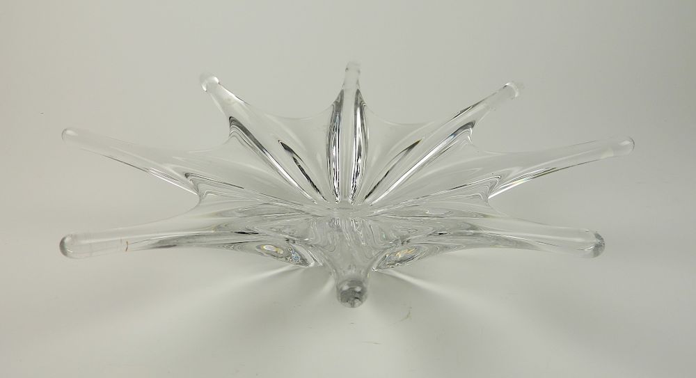 Appraisal: Baccaral Crystal bowl Baccaral Crystal bowl star form acid stamp