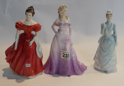 Appraisal: Royal Doulton lady Winsome HN Coalport Ladies of Fashion Julie