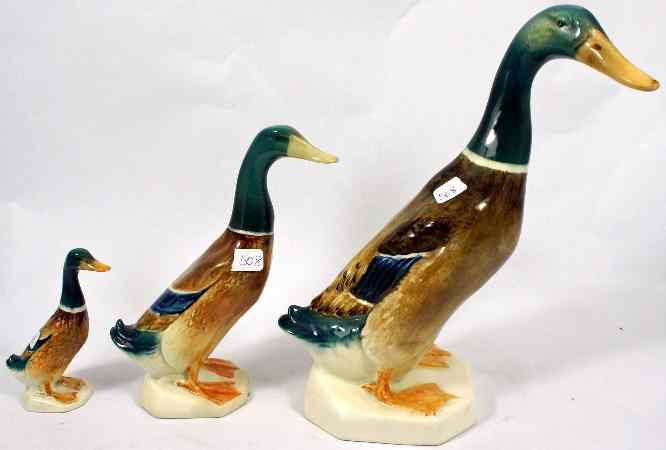 Appraisal: Beswick Mallard Duck Large Medium - and Small -