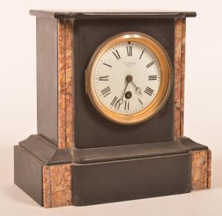 Appraisal: J W Benson Ludgate Hill London mantle clock with black