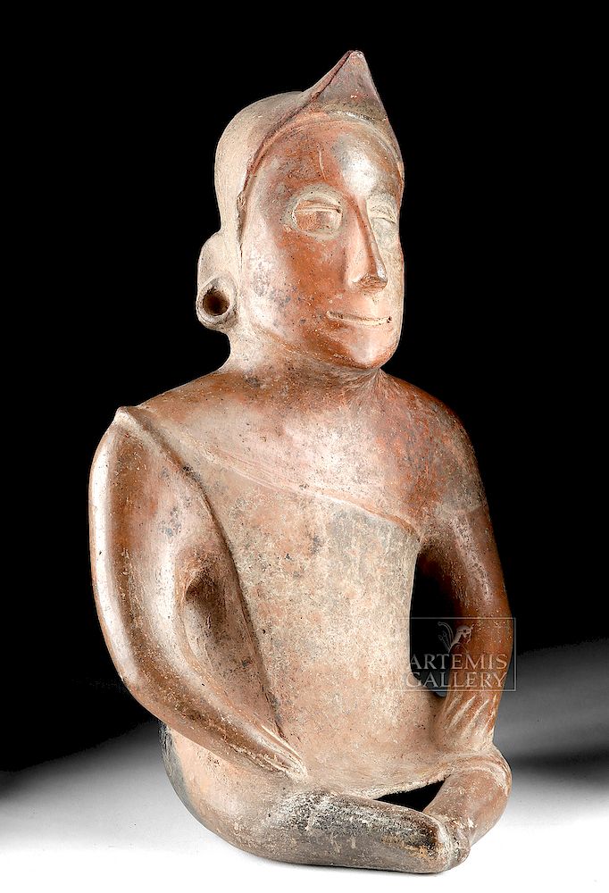 Appraisal: Colima Redware Seated Shaman Figure Pre-Columbian West Mexico Colima Protoclassic