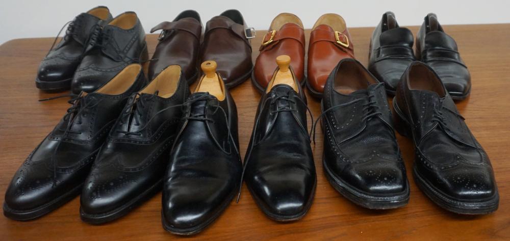 Appraisal: SEVEN PAIRS ASSORTED GENTLEMAN'S PREMIUM LEATHER SHOESSeven Pairs Assorted Gentleman's