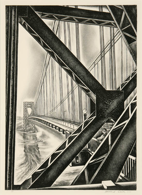 Appraisal: Howard Norton Cook American - George Washington Bridge with B