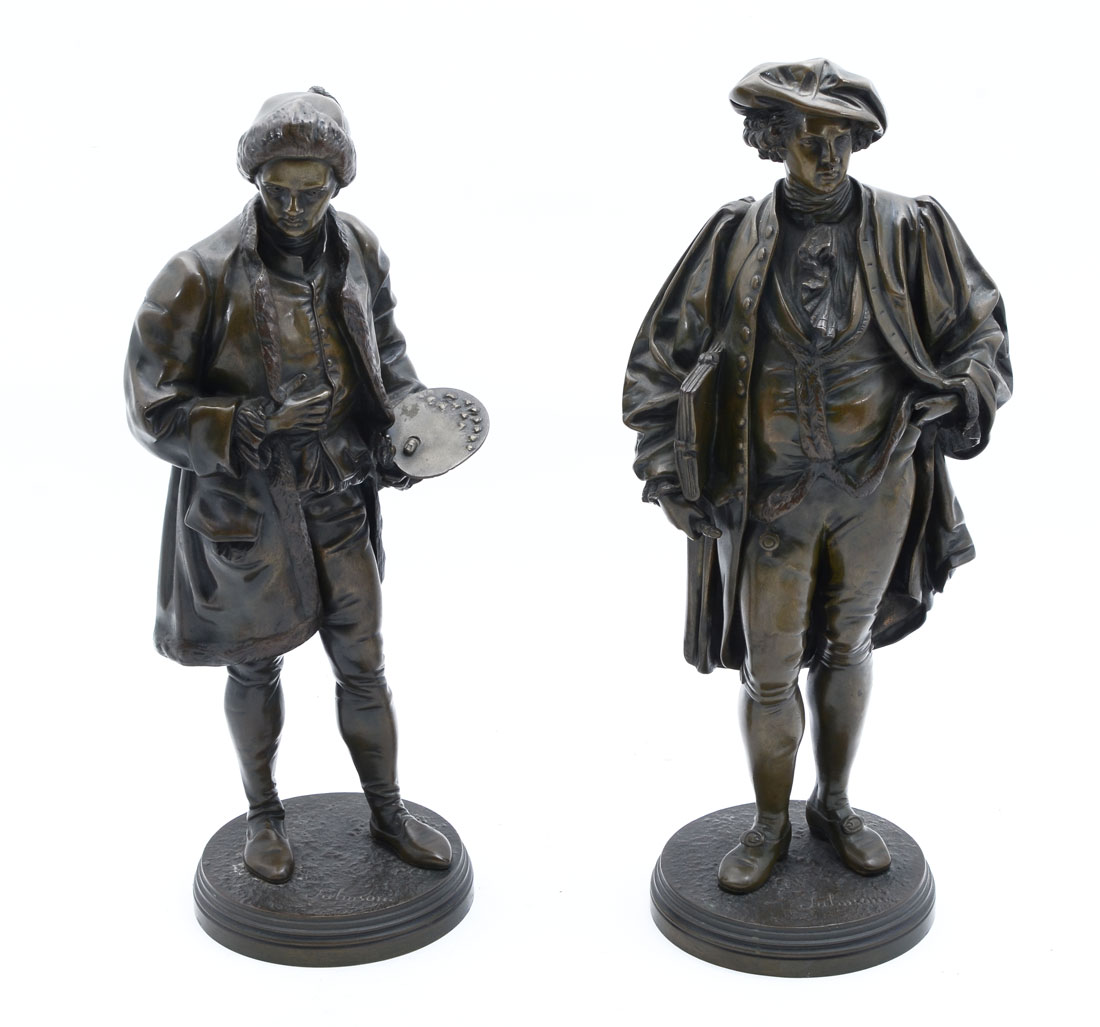 Appraisal: SALMSON Jean Jules French - Rubens Bronze measures ''H Van