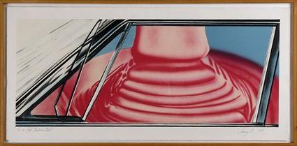 Appraisal: JAMES ROSENQUIST b RED HIGHWAY TRUST Lithograph on paper x