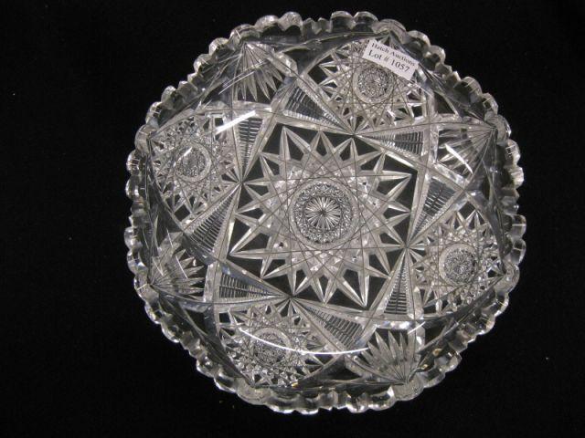 Appraisal: Brilliant Period Cut Glass Low Bowl starburst decor