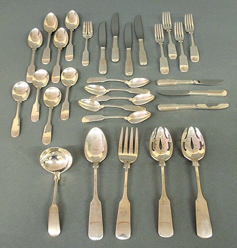 Appraisal: Gorham Old English Tipt partial sterling silver flatware service- each