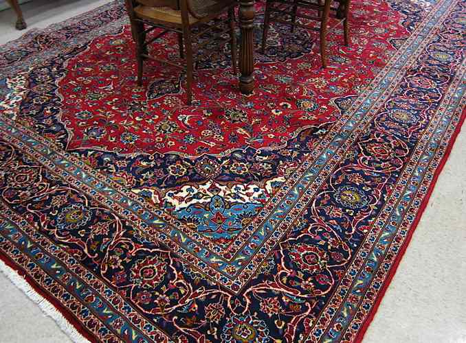 Appraisal: PERSIAN YAZD CARPET Yazd Province Zoroastrian culture central Iran floral