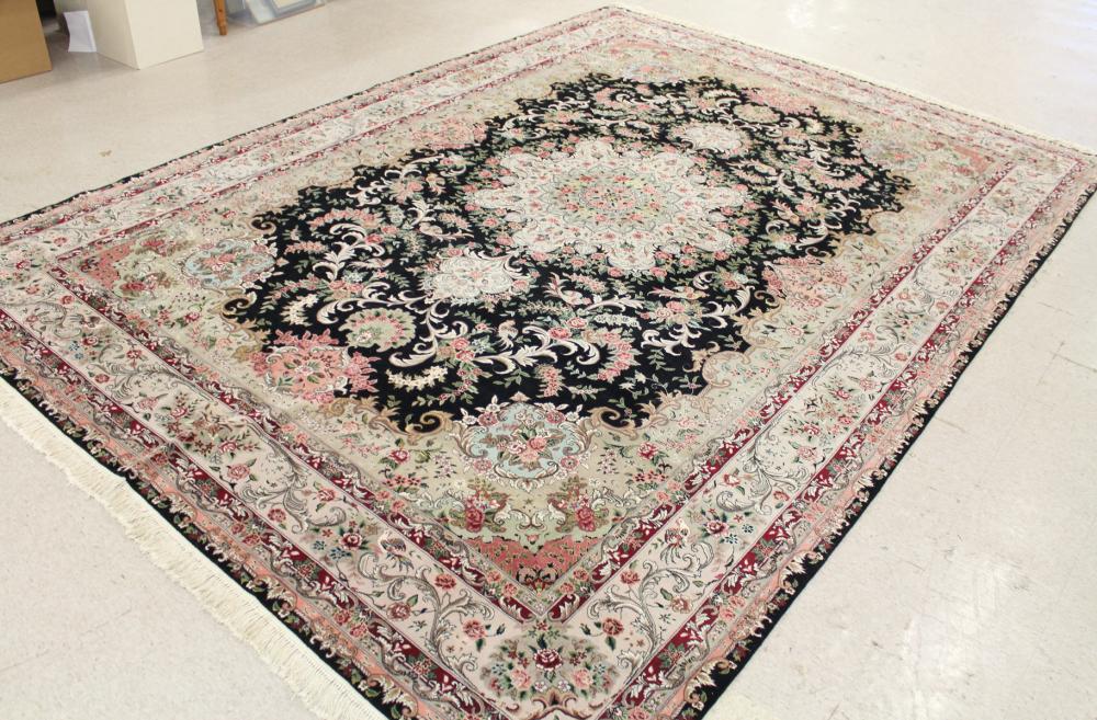 Appraisal: CONTEMPORARY PERSIAN CARPET hand knotted fine wool on cotton foundation