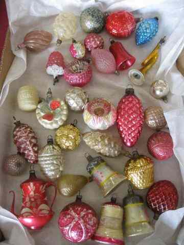 Appraisal: Box of Old Christmas Ornaments handblown