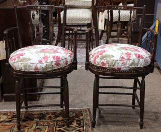 Appraisal: lot of Regency elbow chairs circa each having a spear