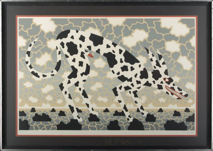 Appraisal: Robert Gordy American Louisiana - Dog silkscreen in colors signed