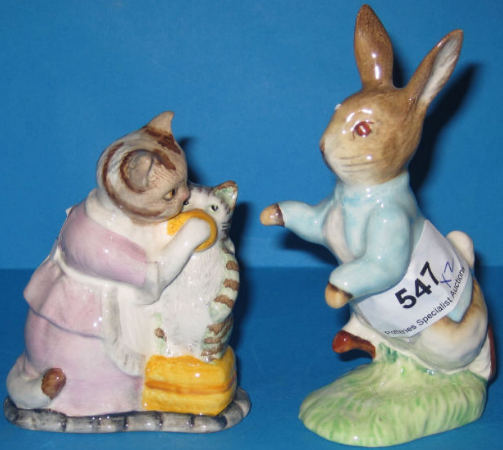 Appraisal: Beswick Beatrix Potter Figures Tabitha Twitchit and Miss Moppet and