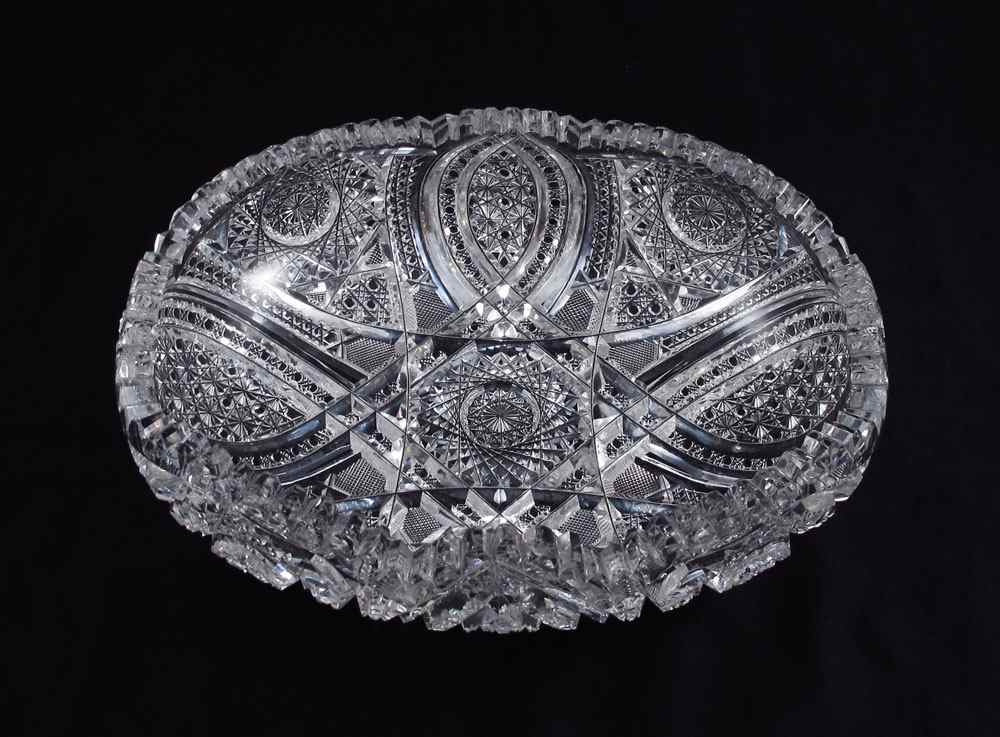 Appraisal: SIGNED J HOARE CO AMERICAN BRILLIANT PERIOD CUT GLASS BOWL