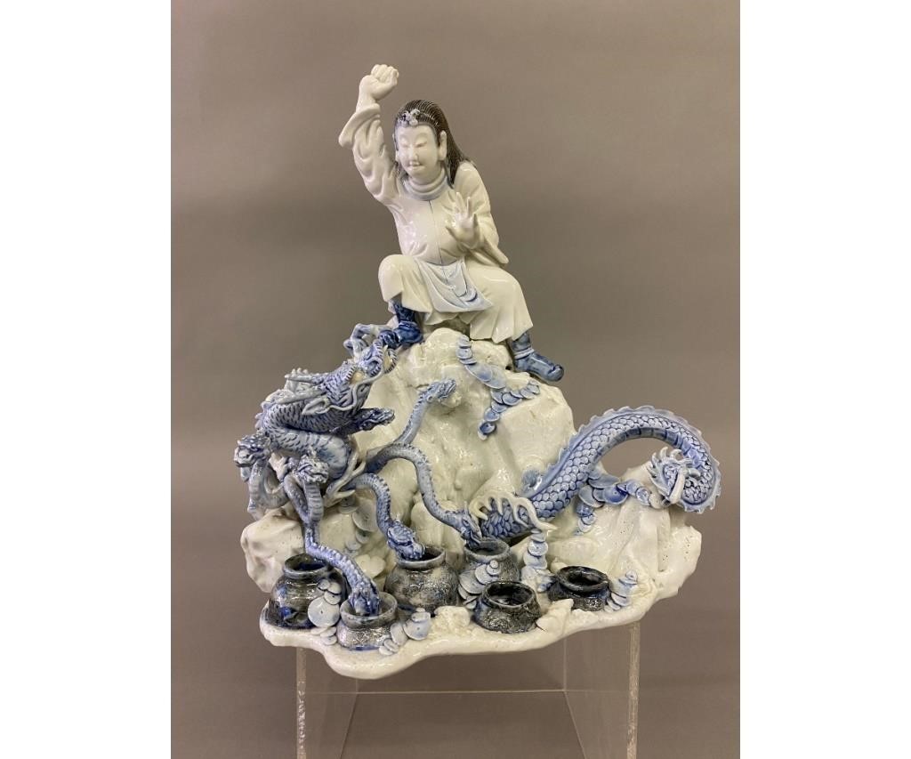 Appraisal: Japanese porcelain figural group of Prince Susa killing the eight-headed