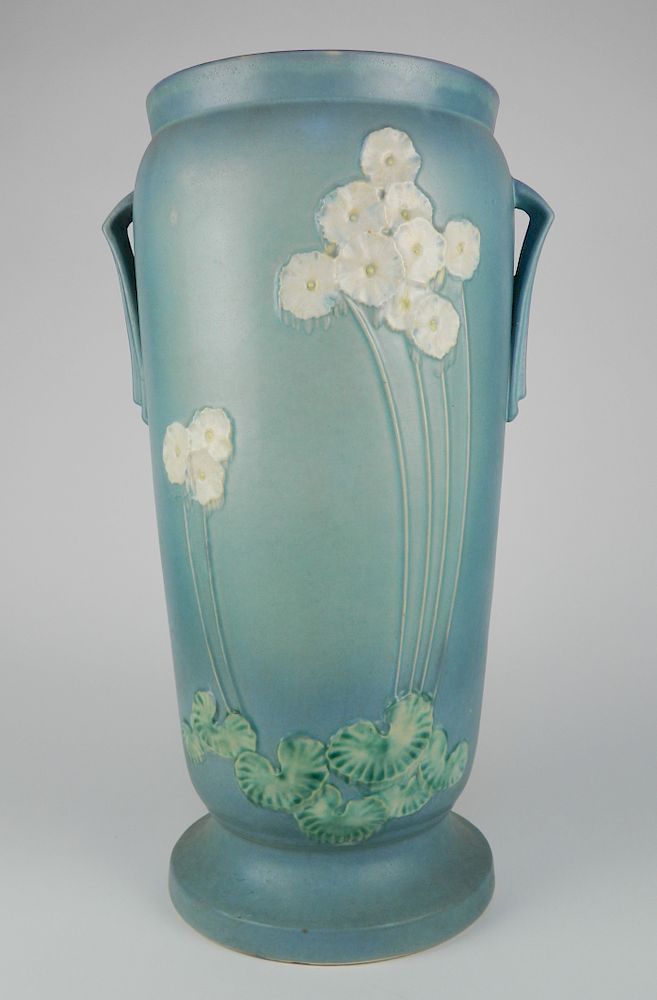 Appraisal: Roseville Primrose pottery umbrella stand Roseville Primrose pottery umbrella stand