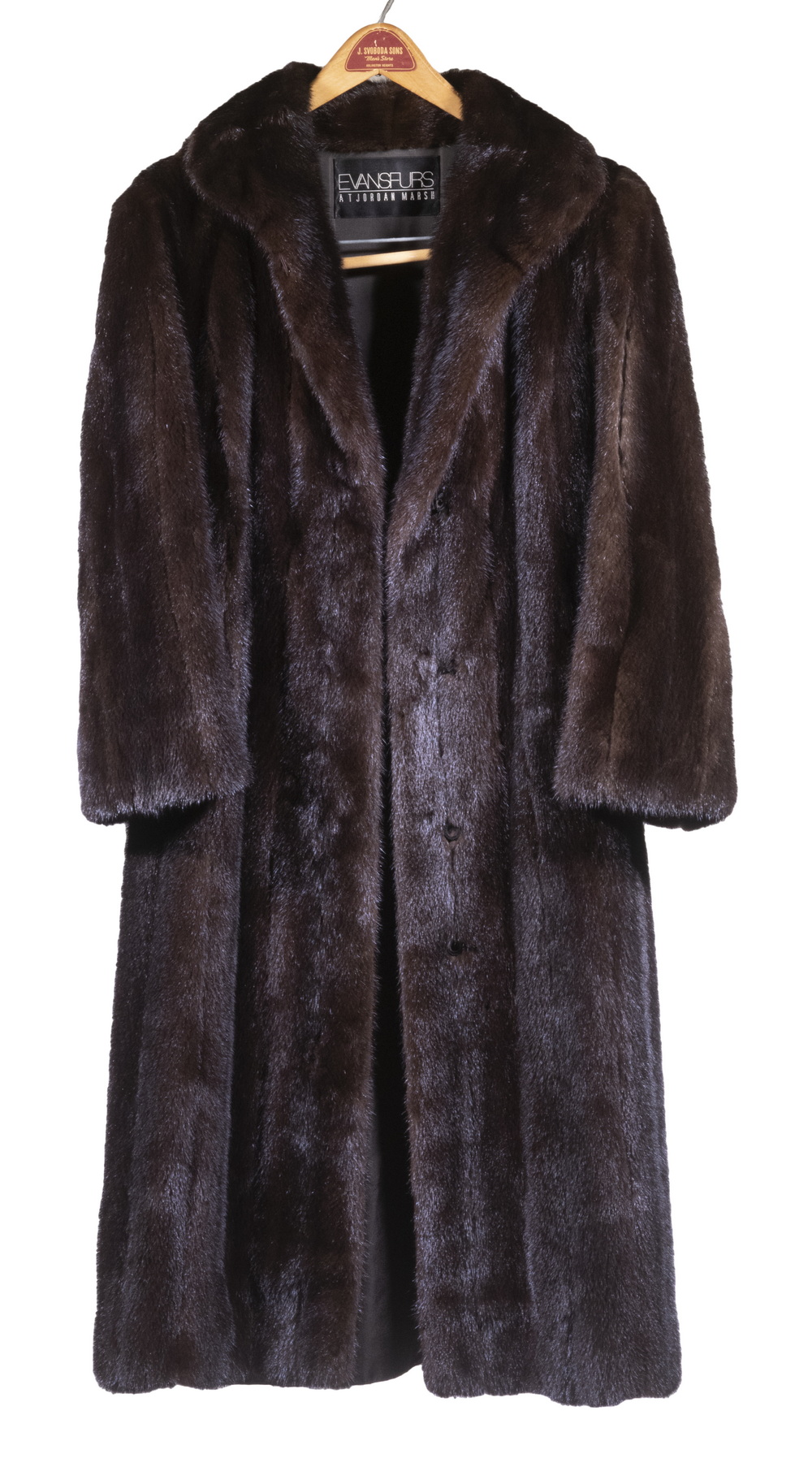 Appraisal: FULL-LENGTH MINK COAT Ladies' Chocolate Brown Ranch Mink Coat by